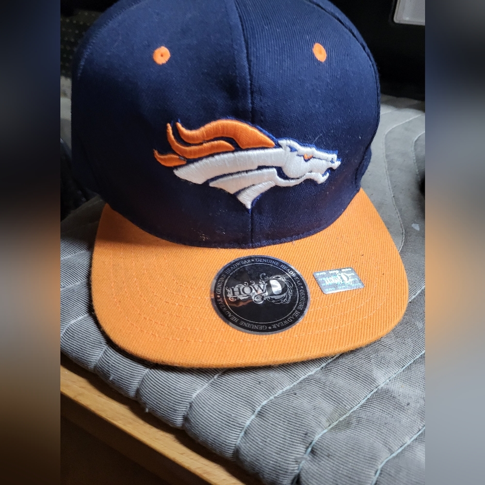 Blue and orange Broncos Cap
